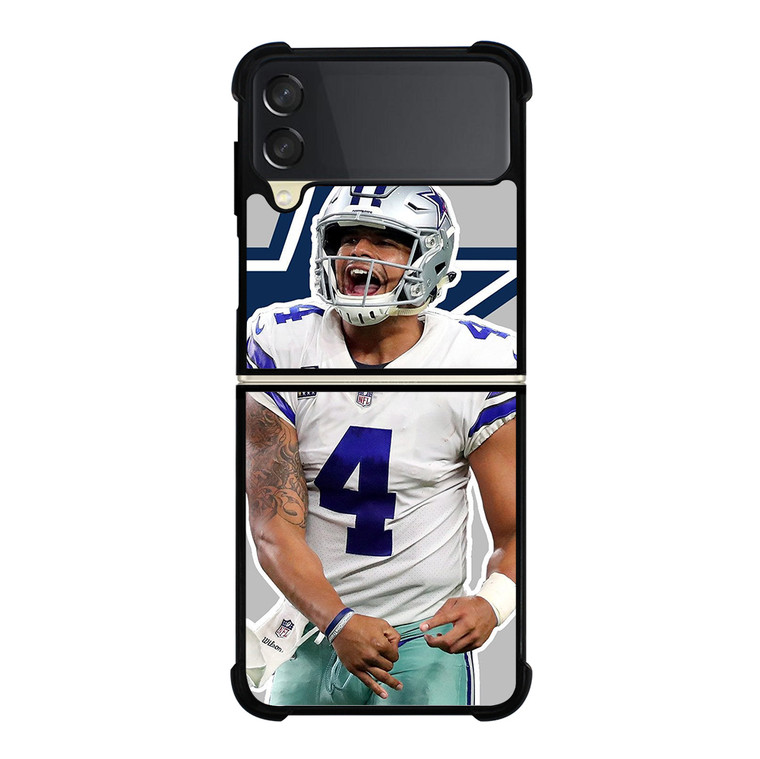 DAK PRESCOTT QB4 COWBOYS Samsung Galaxy Z Flip 3 5G Case Cover