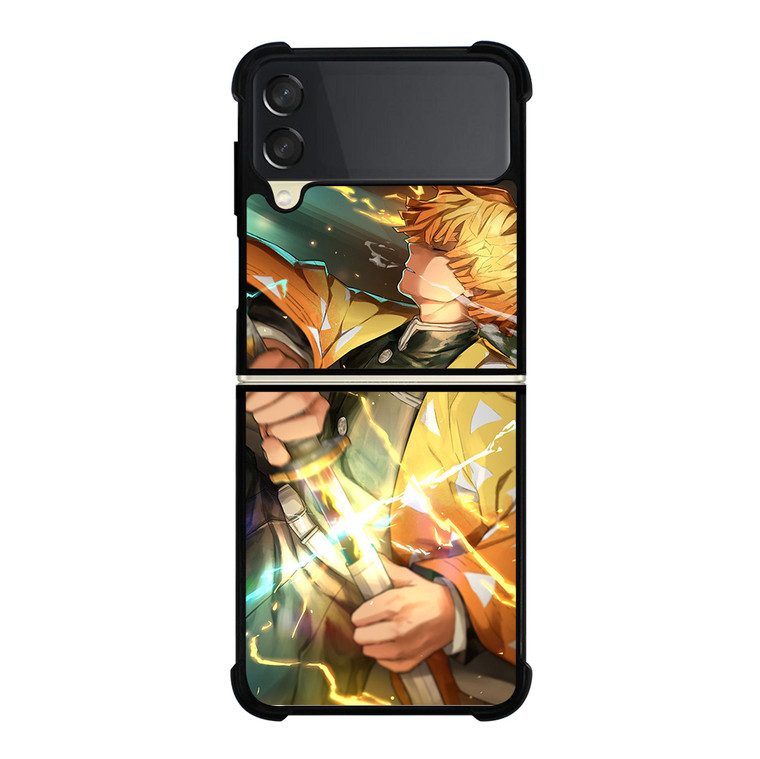 DEMON SLAYER ZENITSU LIGHTNING Samsung Galaxy Z Flip 3 5G Case Cover