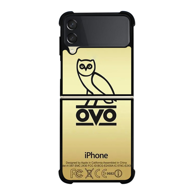 DRAKE OVOXO GOLD Samsung Galaxy Z Flip 3 5G Case Cover