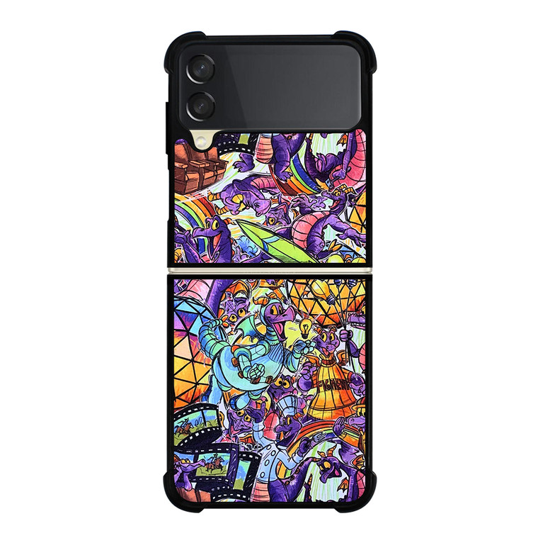 FIGMENT EPCOT DISNEY COLLAGE Samsung Galaxy Z Flip 3 5G Case Cover