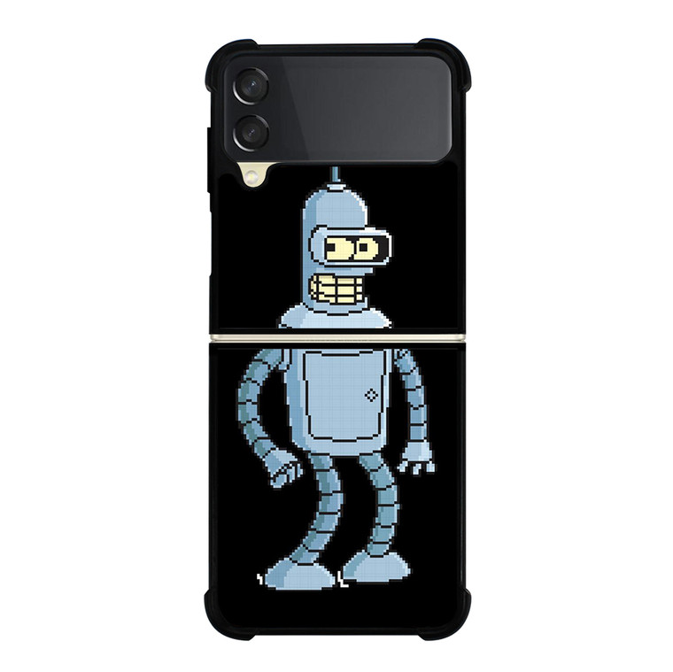 FUTURAMA BENDER 8BIT Samsung Galaxy Z Flip 3 5G Case Cover