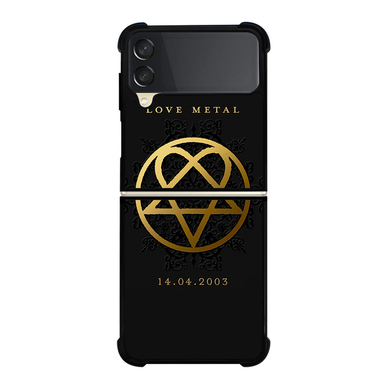 HIM BAND GOLD LOGO Samsung Galaxy Z Flip 3 5G Case Cover