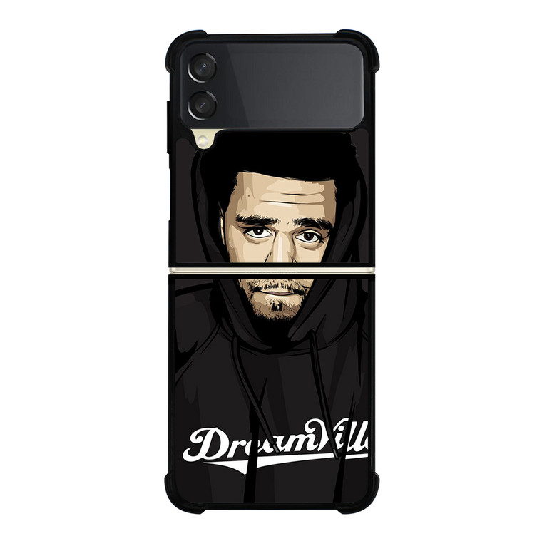 J. COLE FACE CARTOON Samsung Galaxy Z Flip 3 5G Case Cover