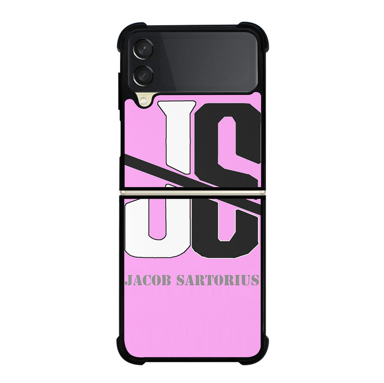 JACOB SARTORIUS PINK LOGO Samsung Galaxy Z Flip 3 5G Case Cover