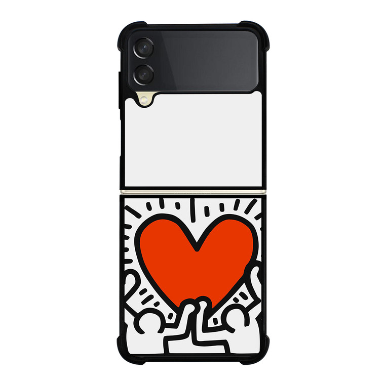 KEITH HARING LOVE 1 Samsung Galaxy Z Flip 3 5G Case Cover