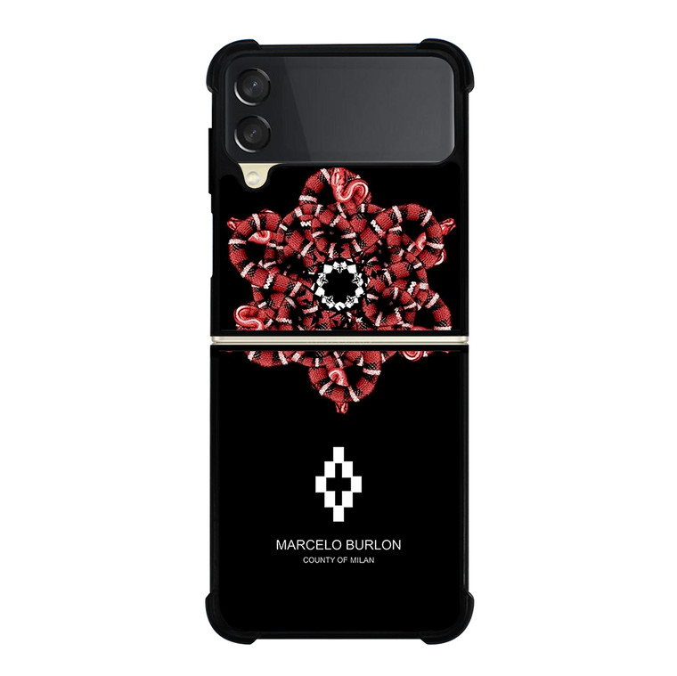 MARCELO BURLON SNAKE Samsung Galaxy Z Flip 3 5G Case Cover