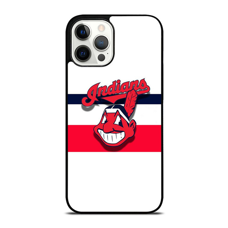 CLEVELAND INDIANS STRIPE LOGO iPhone 12 Pro Max Case Cover