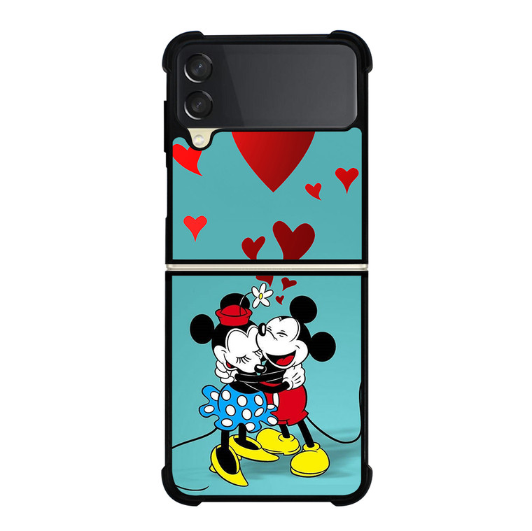 MICKEY AND MINNIE MOUSE HUG Samsung Galaxy Z Flip 3 5G Case Cover