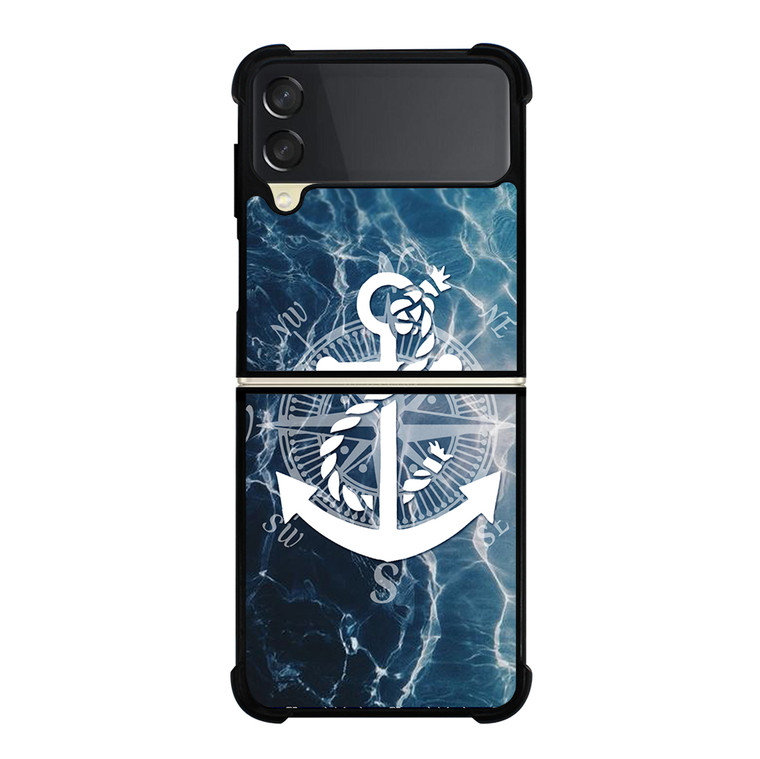 NAUTICAL ANCHOR LOGO Samsung Galaxy Z Flip 3 5G Case Cover