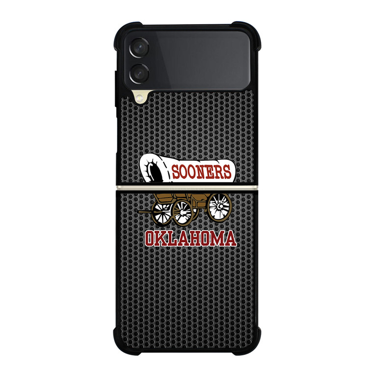 OKLAHOMA SOONERS METAL LOGO Samsung Galaxy Z Flip 3 5G Case Cover