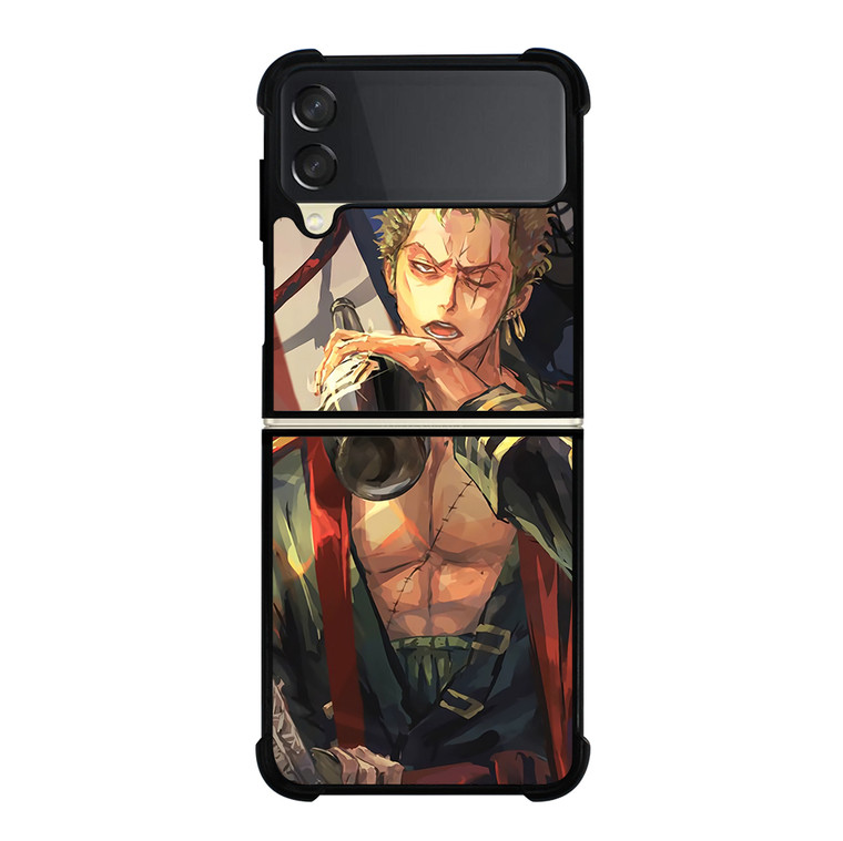 ONE PIECE RORONOA ZORO ART Samsung Galaxy Z Flip 3 5G Case Cover