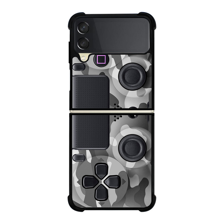 PS4 CONTROLLER PLAYSTATION CAMO Samsung Galaxy Z Flip 3 5G Case Cover