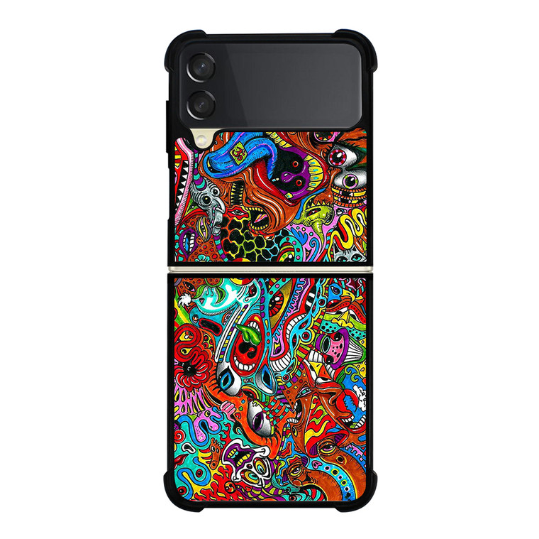 PSYCHEDELIC VISUALS Samsung Galaxy Z Flip 3 5G Case Cover