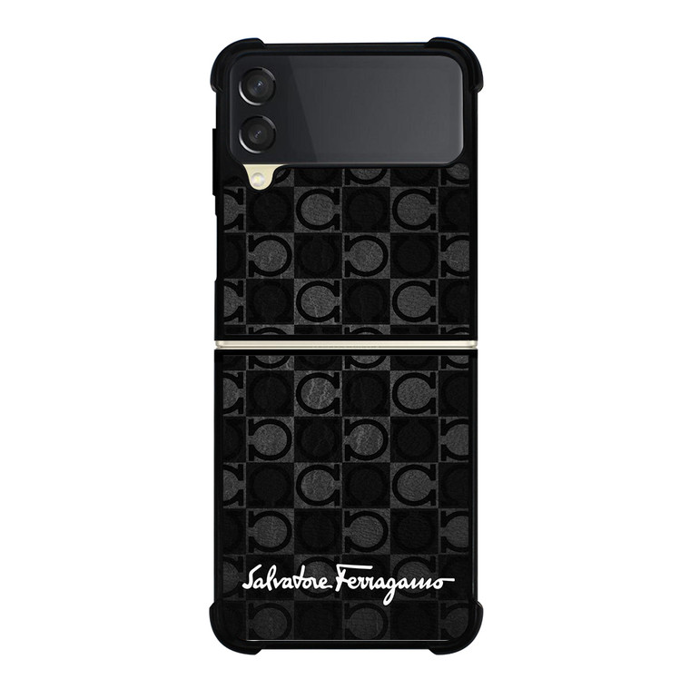 SALVATORE FERRAGAMO LOGO Samsung Galaxy Z Flip 3 5G Case Cover