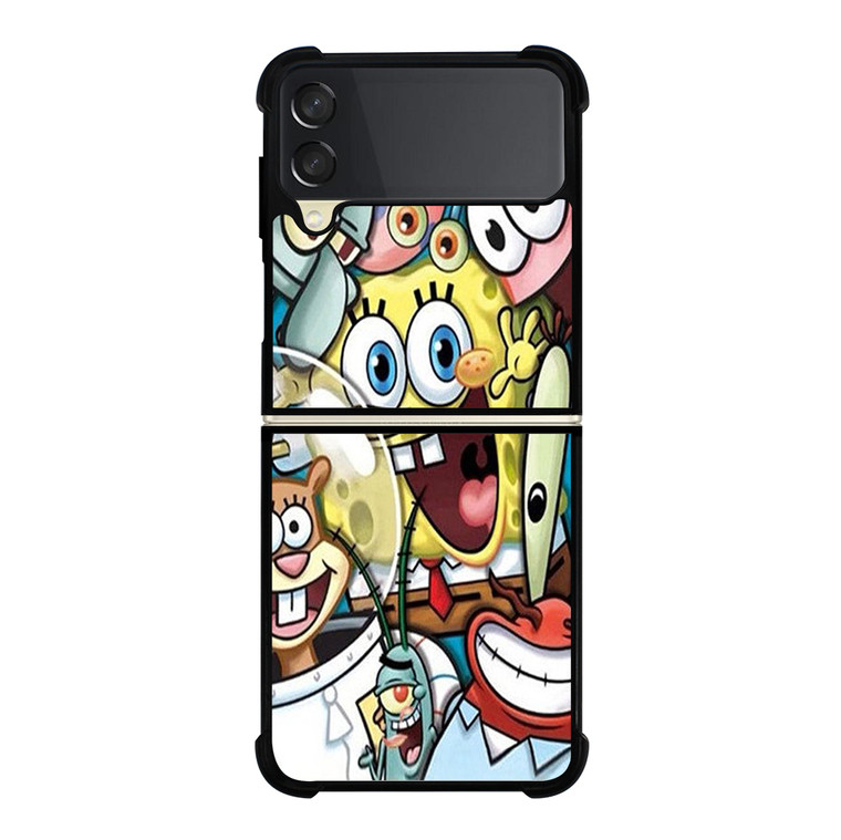 SPONGEBOB CHARACTER Samsung Galaxy Z Flip 3 5G Case Cover