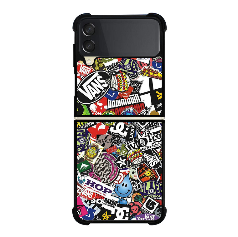 STICKER BOMB DC Samsung Galaxy Z Flip 3 5G Case Cover
