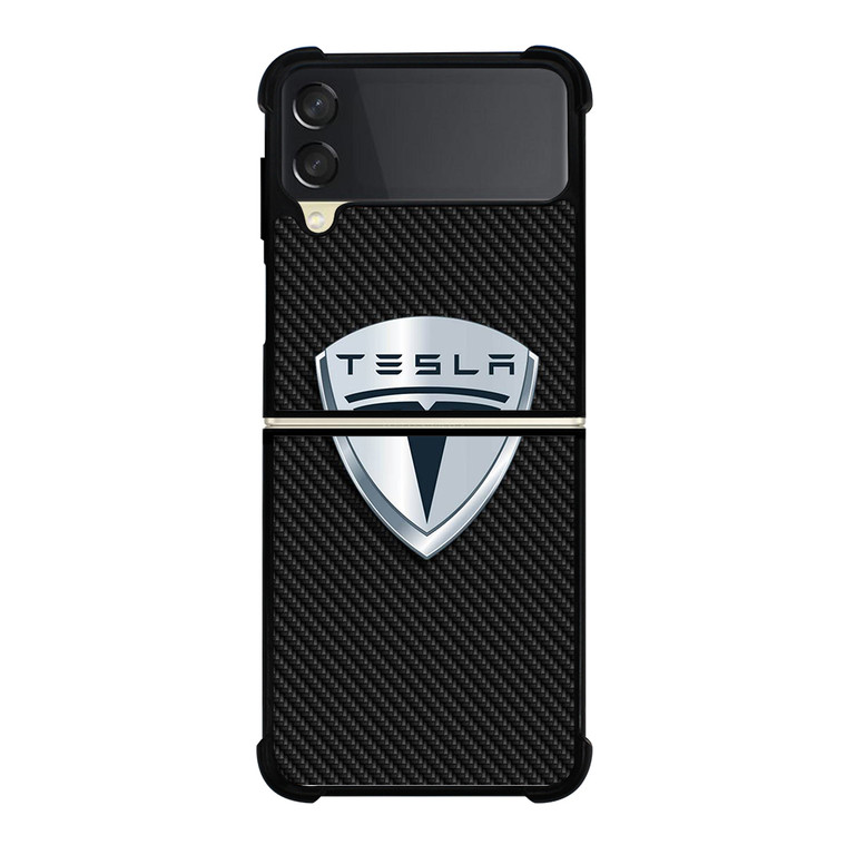 TESLA LOGO Samsung Galaxy Z Flip 3 5G Case Cover