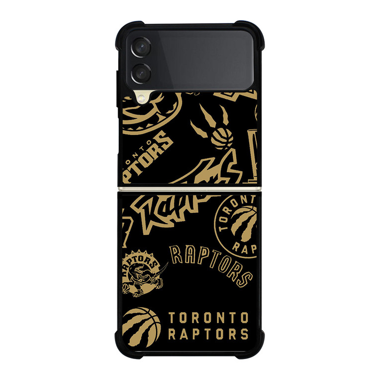 TORONTO RAPTORS LOGO COLLAGE Samsung Galaxy Z Flip 3 5G Case Cover