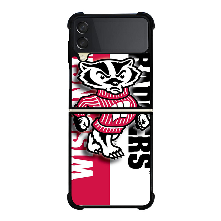 WISCONSIN BADGERS LOGO NEW Samsung Galaxy Z Flip 3 5G Case Cover