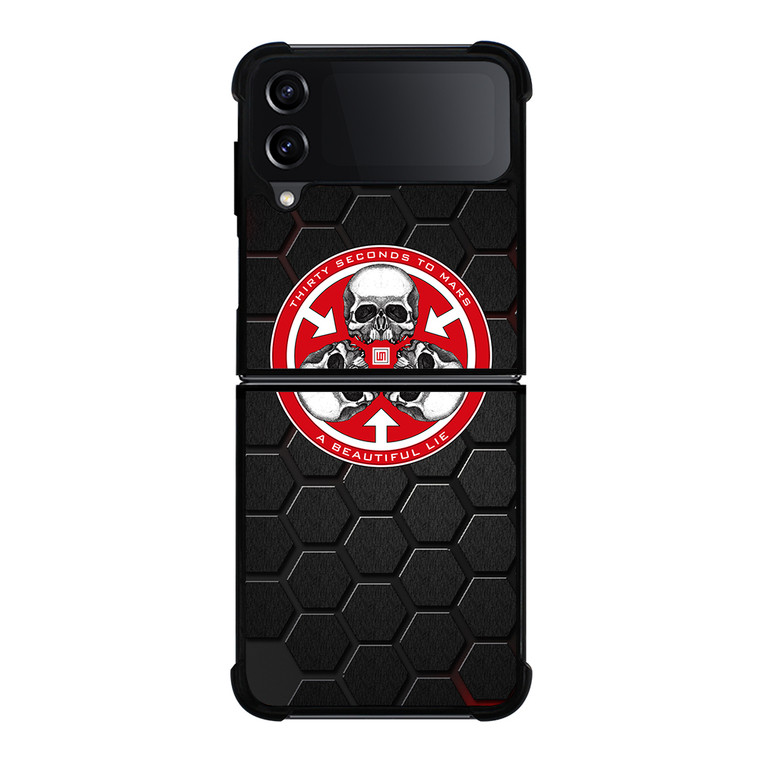 30 SECONDS TO MARS SKULL LOGO Samsung Galaxy Z Flip 4 5G Case Cover