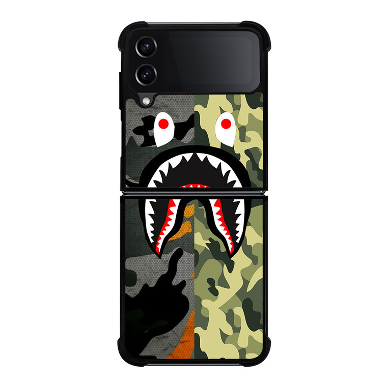 BAPE CAMO SHARK Samsung Galaxy Z Flip 4 5G Case Cover