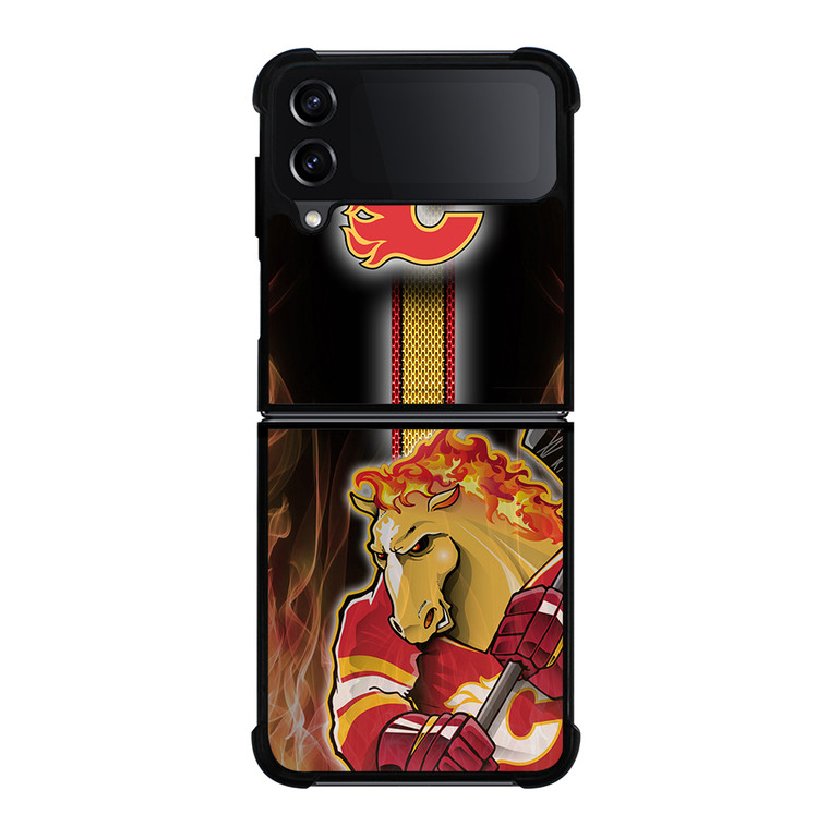 CALGARY FLAMES MASCOT Samsung Galaxy Z Flip 4 5G Case Cover