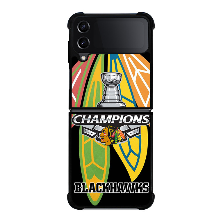 CHICAGO BLACKHAWKS CHAMP Samsung Galaxy Z Flip 4 5G Case Cover