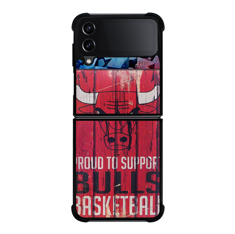 CHICAGO BULLS PROUD Samsung Galaxy Z Flip 4 5G Case Cover