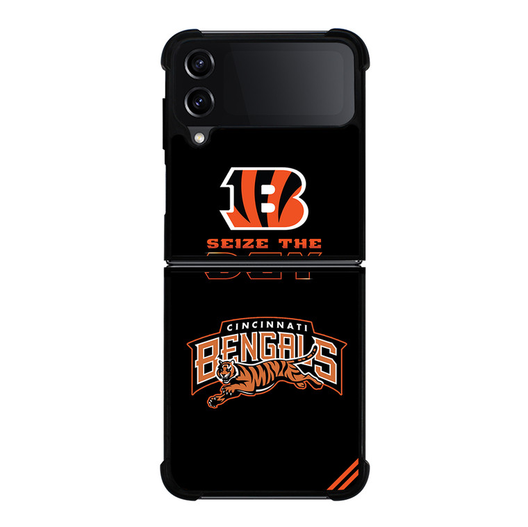 CINCINNATI BENGALS 3 Samsung Galaxy Z Flip 4 5G Case Cover