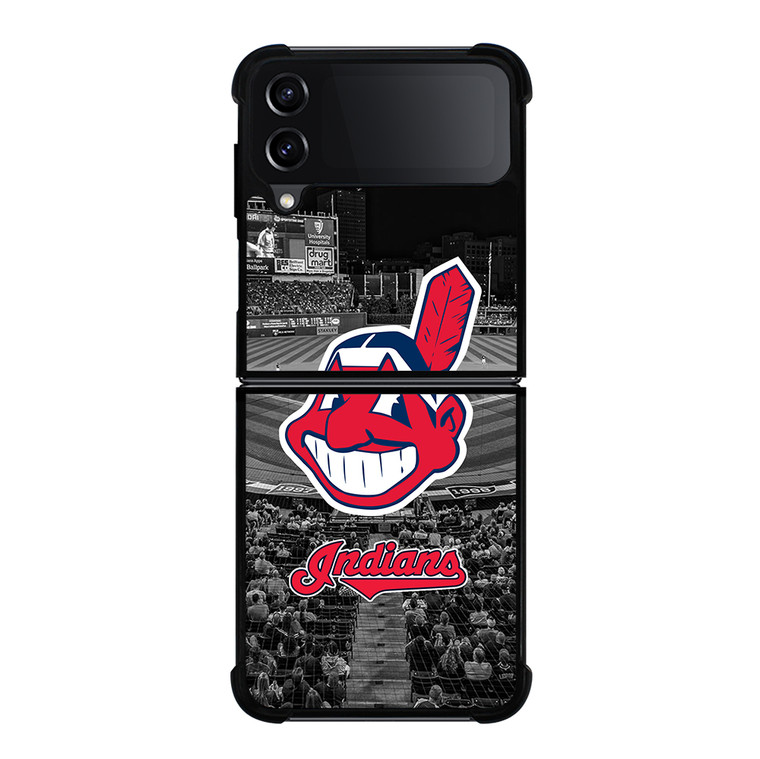 CLEVELAND INDIANS MLB ICON Samsung Galaxy Z Flip 4 5G Case Cover