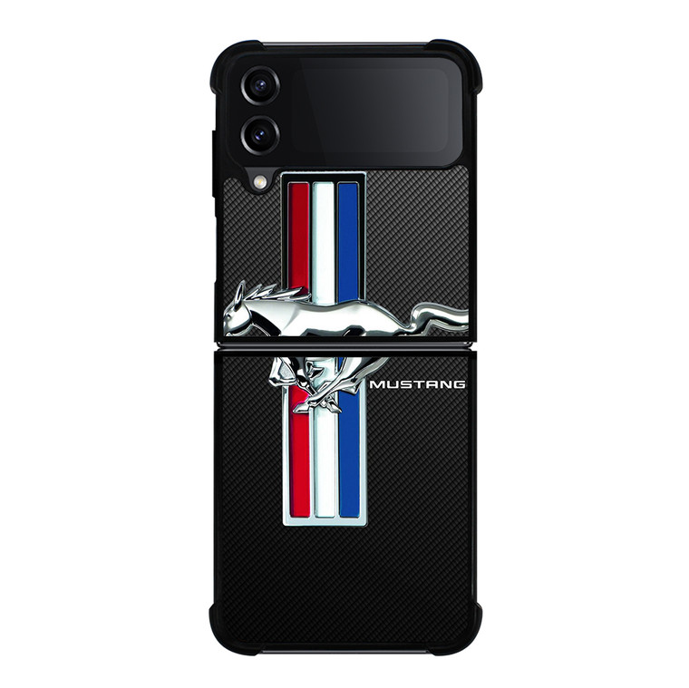 FORD MUSTANG GT LOGO CARBON Samsung Galaxy Z Flip 4 5G Case Cover
