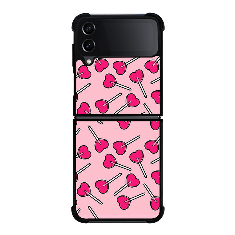 HEARTS LOLLIPOP Samsung Galaxy Z Flip 4 5G Case Cover