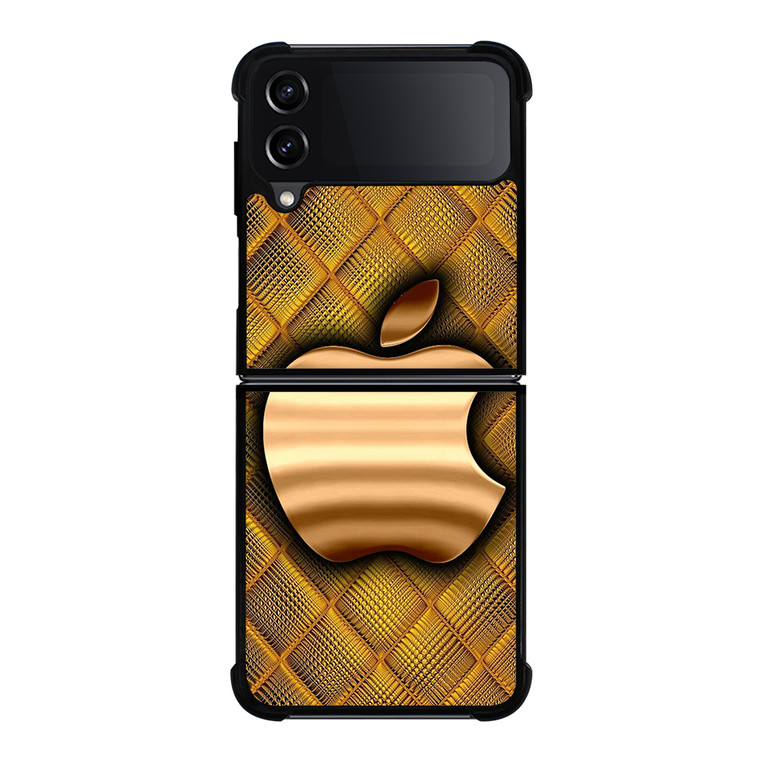IPHONE APPLE GOLD Samsung Galaxy Z Flip 4 5G Case Cover