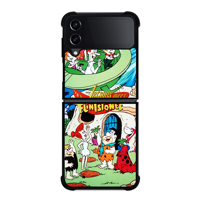 JETSONS MEET FLINTSTONES 2 Samsung Galaxy Z Flip 4 5G Case Cover