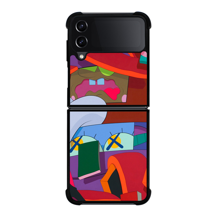KAWS ART Samsung Galaxy Z Flip 4 5G Case Cover