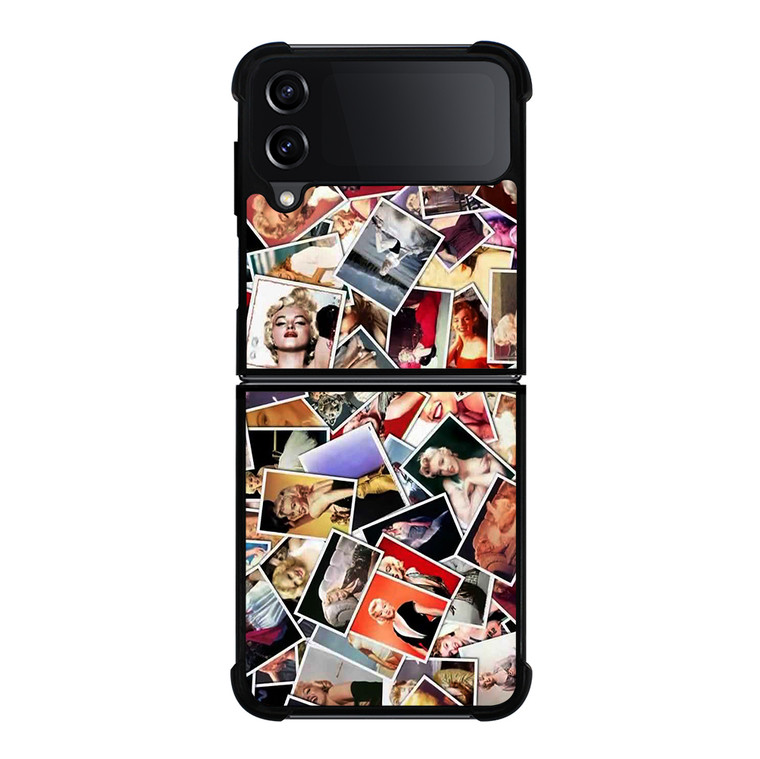 MARILYN MONROE POSE COLLAGE Samsung Galaxy Z Flip 4 5G Case Cover