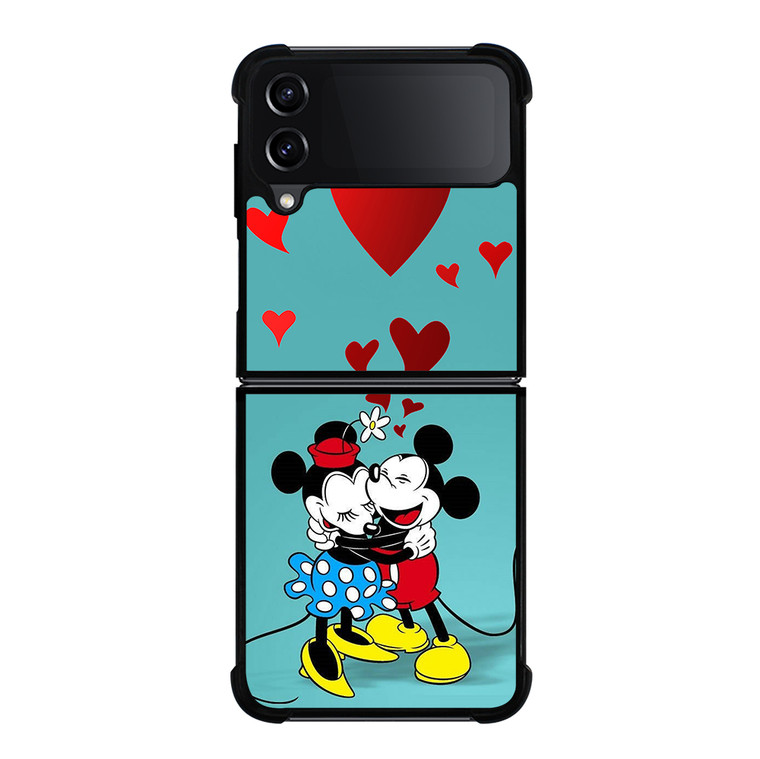MICKEY AND MINNIE MOUSE HUG Samsung Galaxy Z Flip 4 5G Case Cover