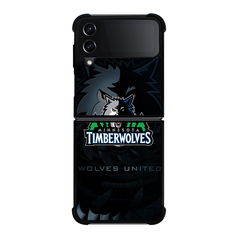 MINNESOTA TIMBERWOLVES ICON Samsung Galaxy Z Flip 4 5G Case Cover