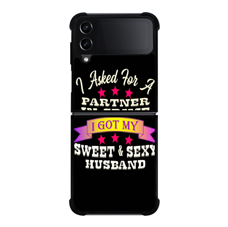 PARTNER IN CRIME HUSBAND Samsung Galaxy Z Flip 4 5G Case Cover