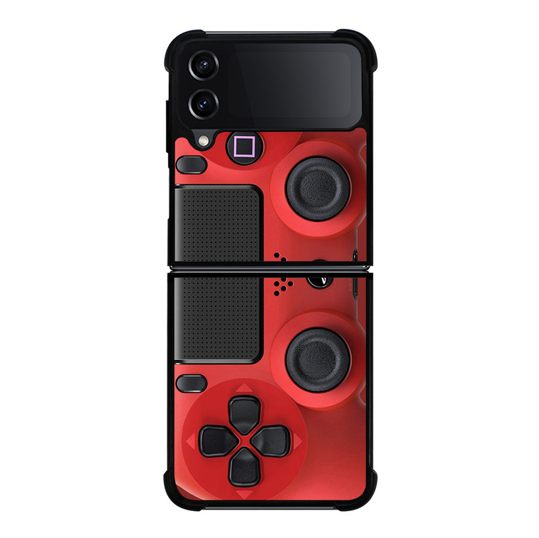 PS4 CONTROLLER PLAYSTATION RED Samsung Galaxy Z Flip 4 5G Case Cover
