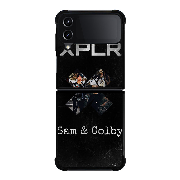 SAM AND COLBY XPLR Samsung Galaxy Z Flip 4 5G Case Cover