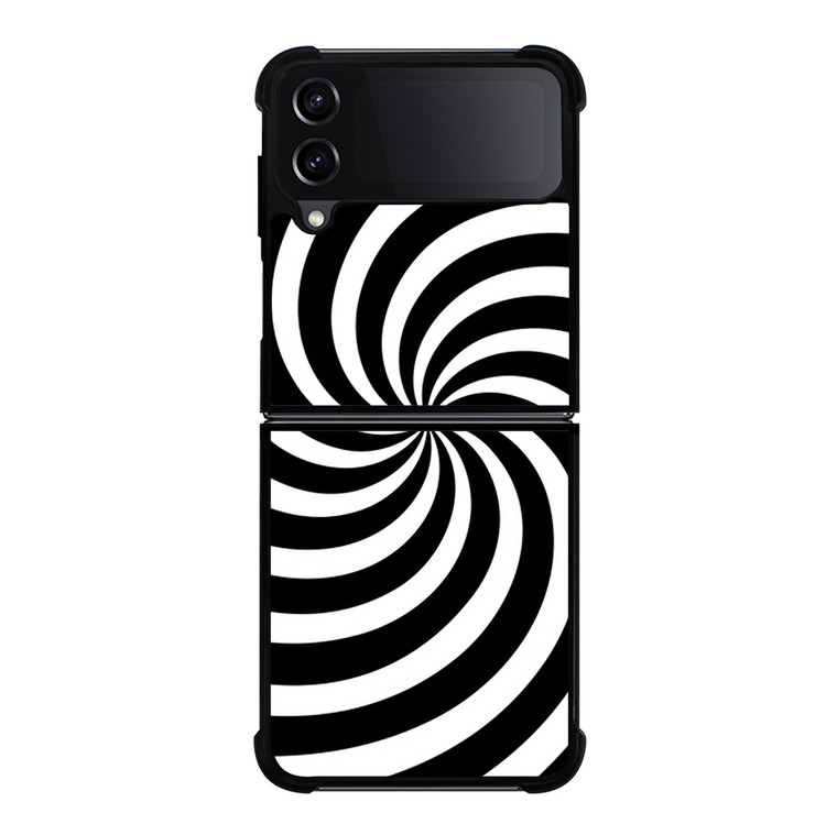 SPIRAL BLACK Samsung Galaxy Z Flip 4 5G Case Cover