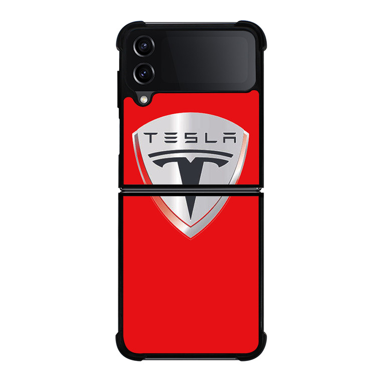 TESLA RED LOGO Samsung Galaxy Z Flip 4 5G Case Cover
