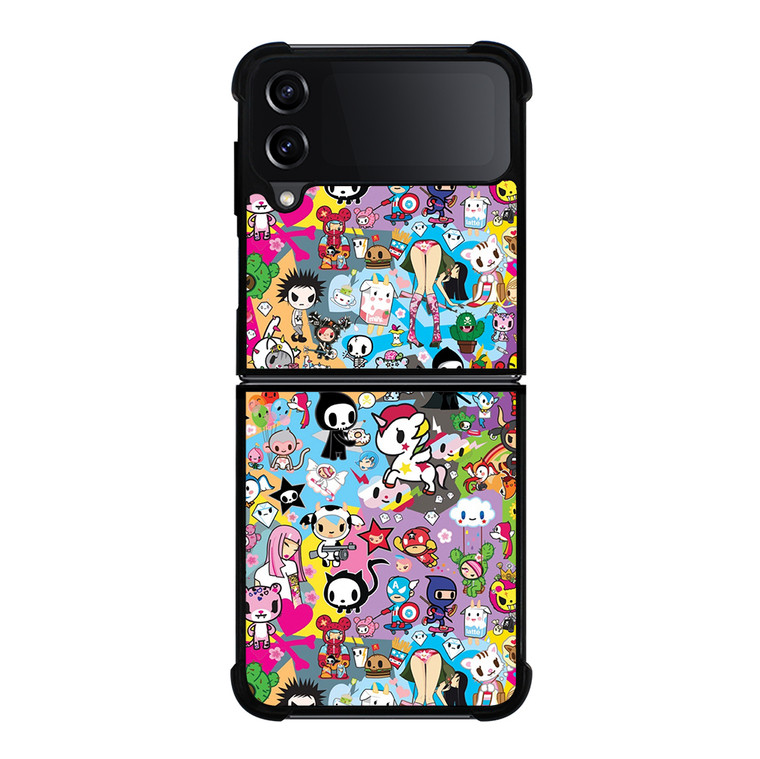TOKIDOKI UNICORNO COLLAGE Samsung Galaxy Z Flip 4 5G Case Cover