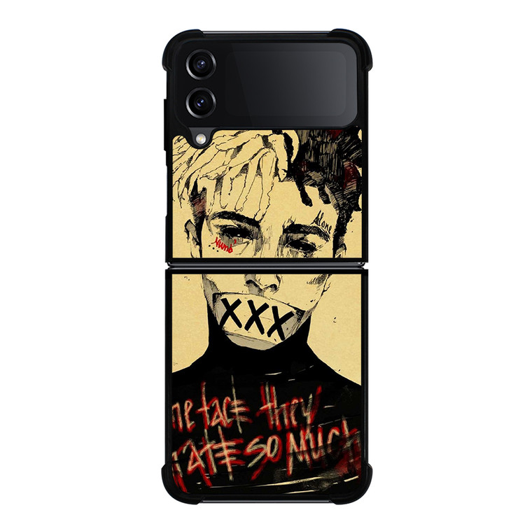 XXXTENTACION RAPPER FACE Samsung Galaxy Z Flip 4 5G Case Cover XXXTENTACION RAPPER FACE Samsung Galaxy Z Flip 4 5G Case Cover