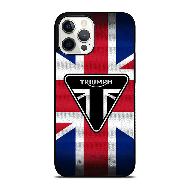 TRIUMPH MOTORCYCLE FLAG LOGO iPhone 12 Pro Max Case Cover