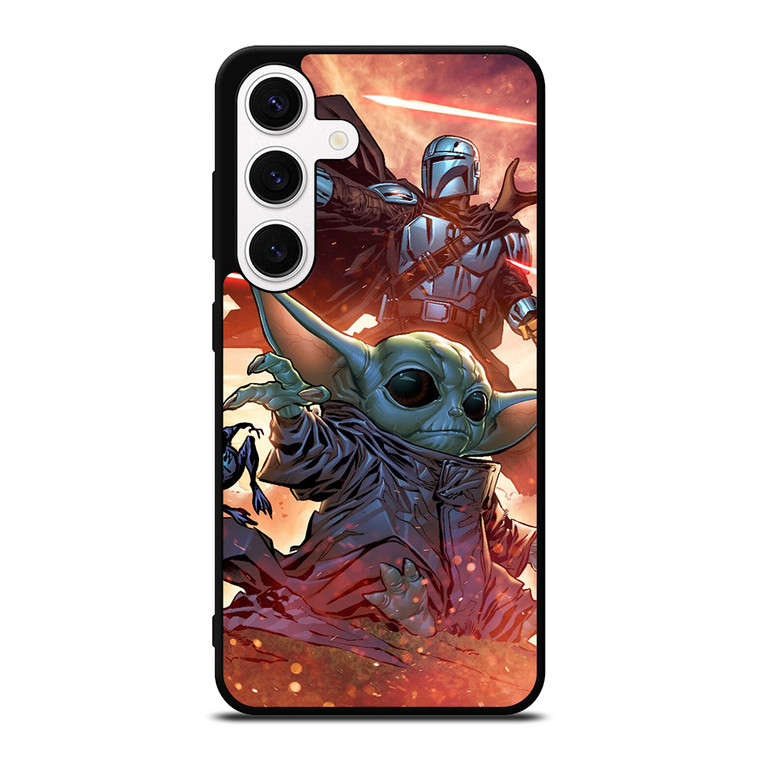 BABY YODA AND THE MANDALORIAN 2 Samsung Galaxy S24 Case Cover