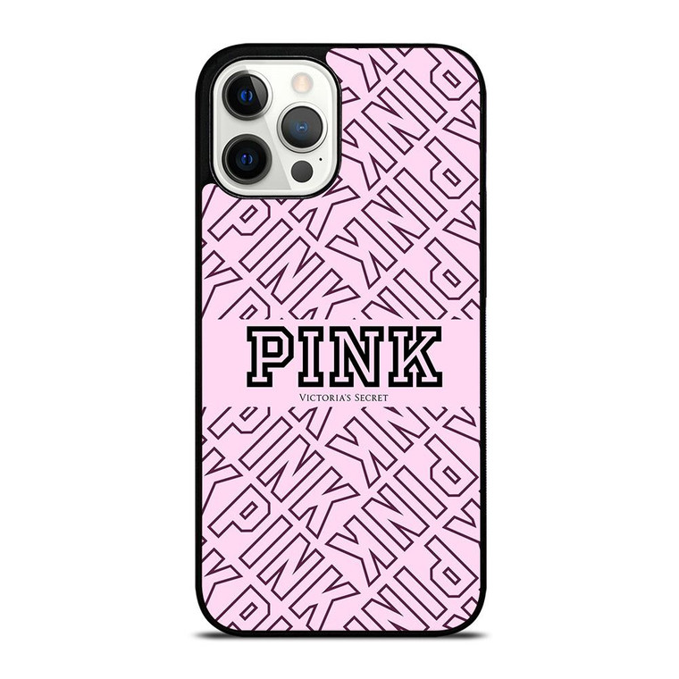 VICTORIA'S SECRET PINK LOGO PATTERN iPhone 12 Pro Max Case Cover