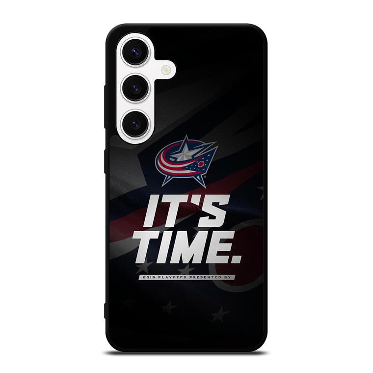 COLUMBUS BLUE JACKETS ITS TIME Samsung Galaxy S24 Case Cover COLUMBUS BLUE JACKETS ITS TIME Samsung Galaxy S24 Case Cover