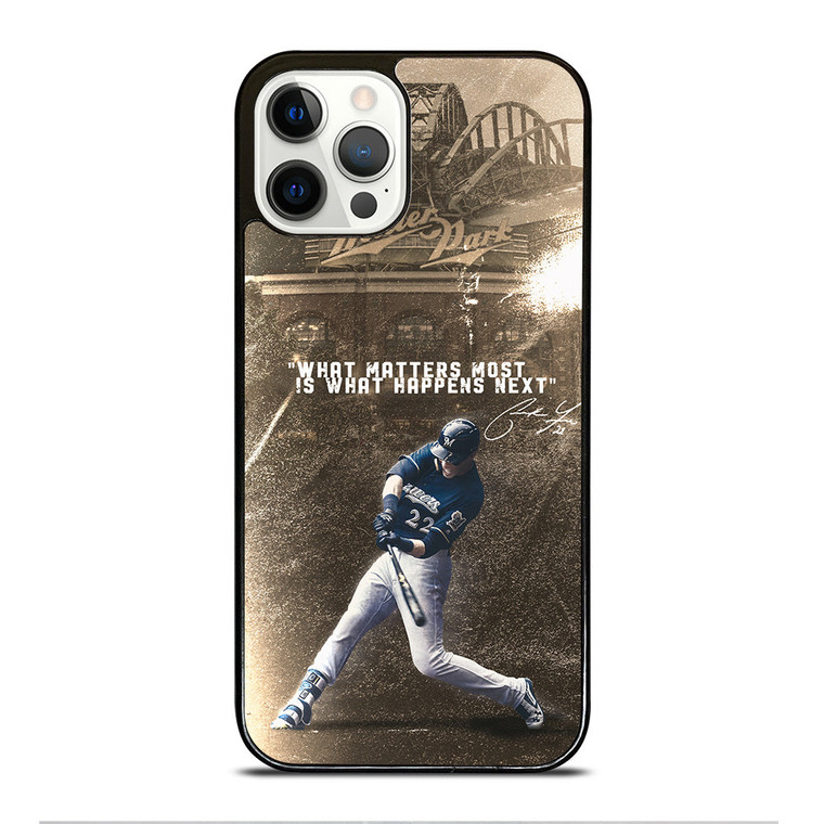 CHRISTIAN YELICH MILWAUKEE BREWERS QUOTE iPhone 12 Pro Case Cover